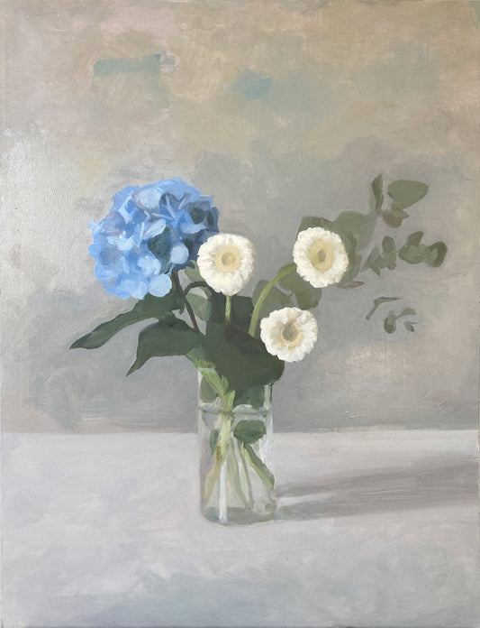 Blue and White Flowers